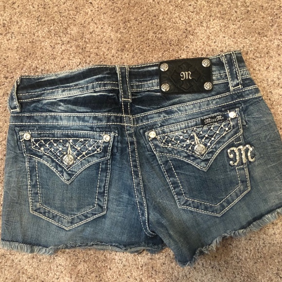 Miss Me Rhinestone Shorts - Picture 3 of 3